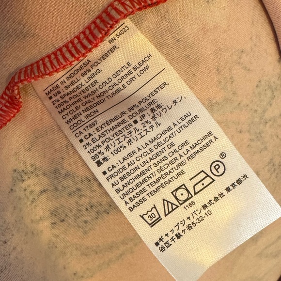 Banana Republic Coral Floral Chiffon Sleeveless V-Neck Flounce Dress Size 6 - Picture 5 of 5